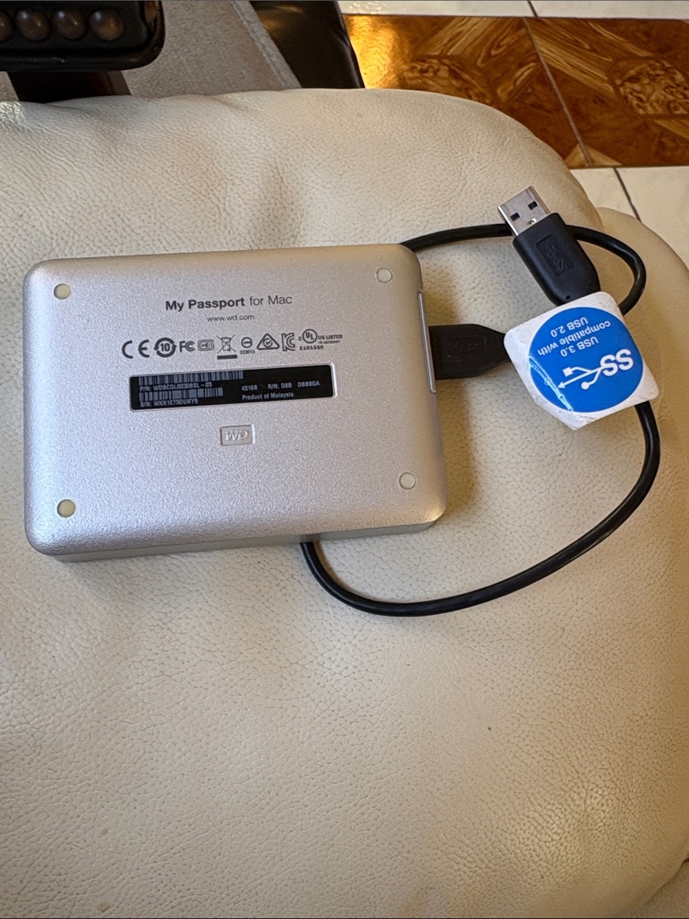 My Passport for Mac Portable External Hard Drive - Silver